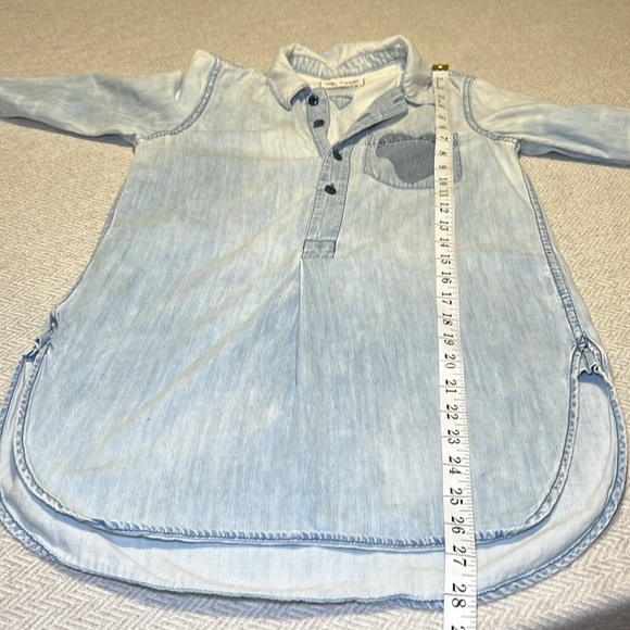 Madewell Chambray Shirt Wiith Heart Detail. Size XXS. - Picture 4 of 11